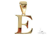 10K Gold Charming Initial 'E' Pendant 57202