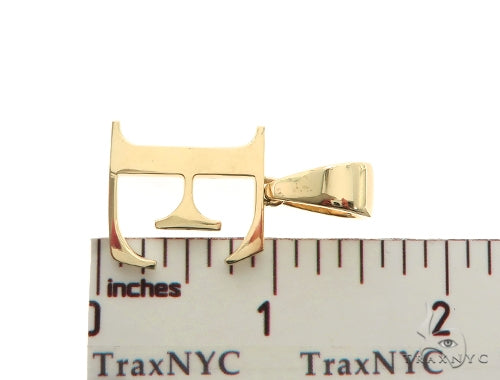 10K Gold Charming Initial 'E' Pendant, photo 7 of 7
