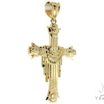 10K Gold Cross Crucifix 57088 - Image 2
