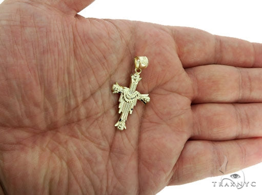 10K Gold Cross Crucifix 57089 - Image 7