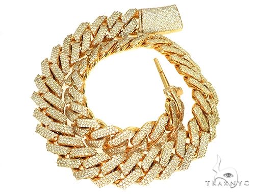 10K Gold miami cuban chain, 24.5 mm, photo 4 of 8