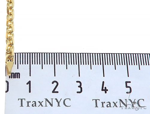 14k Yellow Gold Diamond Cut Solid Anchor Link Bracelet 8.25 Inches 3mm   65554 - Image 6