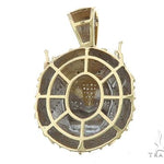 10K Gold Diamond Lion King Crown Pendant 65252 - Image 3