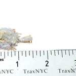 10K Gold Diamond Lion King Crown Pendant 65252 - Image 8