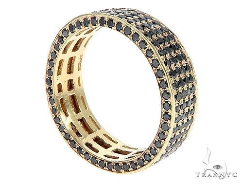 10K Yellow Gold Diamond Wedding Band, photo 3 of 8