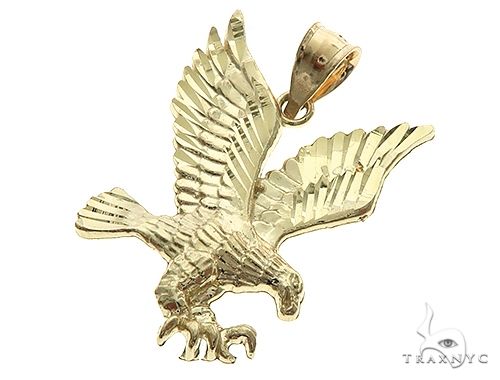 10K Gold Eagle Pendant 65811 - Image 4