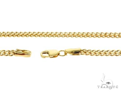10K Yellow Gold Hollow Franco Link Chain 2mm 18 Inches   68267 - Image 6