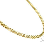 10K Yellow Gold Hollow Franco Link Chain 20 Inches 2mm 65432 - Image 2