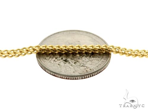 10k Yellow Gold Franco Link Chain 30 Inches 2mm 61597 - Image 3