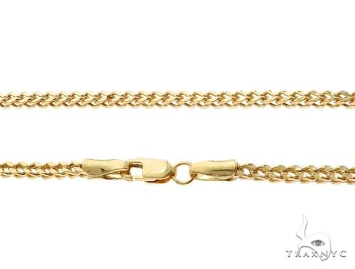 10K Yellow Gold Hollow Franco Link Chain 30 Inches 2mm   65428 - Image 5