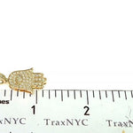 14K Gold Hamsa Diamond Pendant 66169 - Image 7