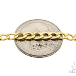 10K Yellow Gold Hollow Curb Link Chain 20 Inches 4.2mm   61601 - Image 3