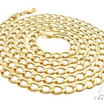 10K Yellow Gold Hollow Cuban Curb Link Chain 20 Inches 5mm 65456 - Image 4