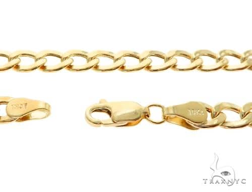 10K Yellow Gold Hollow Cuban Curb Link Chain 20 Inches 5mm 65456 - Image 6