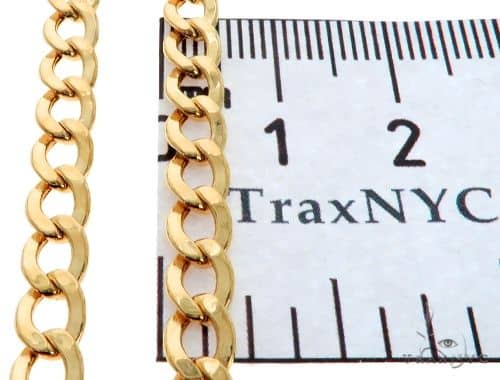 10K Yellow Gold Hollow Cuban Curb Link Chain 20 Inches 5mm, photo 7 of 7