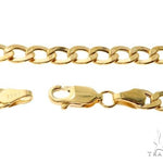 10K Yellow Gold Hollow Curb Link Chain 24 Inches 4.2mm   61603 - Image 6