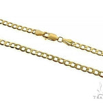 10K Yellow Gold Hollow Curb Link Chain 20 Inches 4.5mm   66568 - Image 1