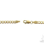 10K Yellow Gold Hollow Curb Link Chain 28 Inches 4.5mm   66572 - Image 4