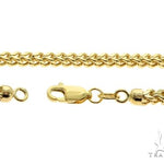 10K Yellow Gold Hollow Franco Link Chain 22 Inches 2.8mm   64045 - Image 6