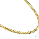 14K Yellow Gold Hollow Franco Link Chain 22 Inches 3.2mm 70567 - Image 2