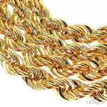 10K Yellow Gold Hollow Rope Chain 24 Inches 3.8mm   66624 - Image 5