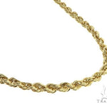 10k Yellow Gold Hollow Rope Link Chain 22 Inches 5mm 63386 - Image 2