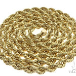 10k Yellow Gold Hollow Rope Link Chain 24 Inches 4.8mm 63385 - Image 4
