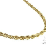 10K Yellow Gold Semi-Solid Rope Link Chain 26 Inches 4.7mm   66382 - Image 1