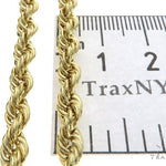 10K Yellow Gold Hollow Rope Link Chain 26 Inches 4.8mm   63384 - Image 5