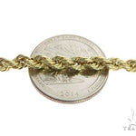 10k Yellow Gold Hollow Rope Link Chain 30 Inches 4mm 63388 - Image 3