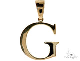 10K Yellow Gold Initial 'G' Pendant 58461