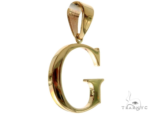 10K Yellow Gold Initial 'G' Pendant, photo 2 of 6