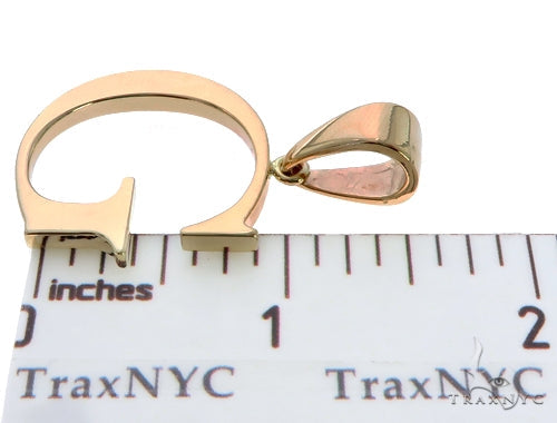 10K Yellow Gold Initial 'G' Pendant 58461 - Image 5