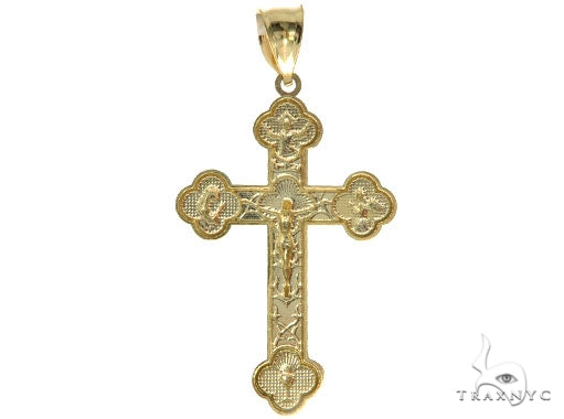 10K Gold Jesus Cross 57069 - Image 3