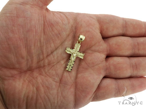 10K Gold Jesus Cross 57084 - Image 5