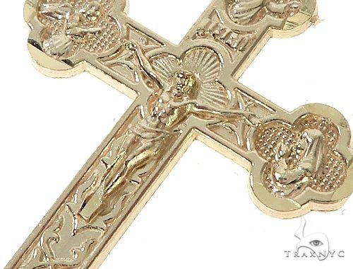 10K Gold Jesus Cross 65487 - Image 4