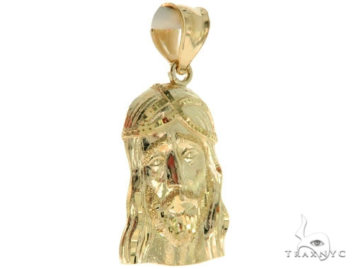10K Gold Jesus Pendant S, photo 2 of 7