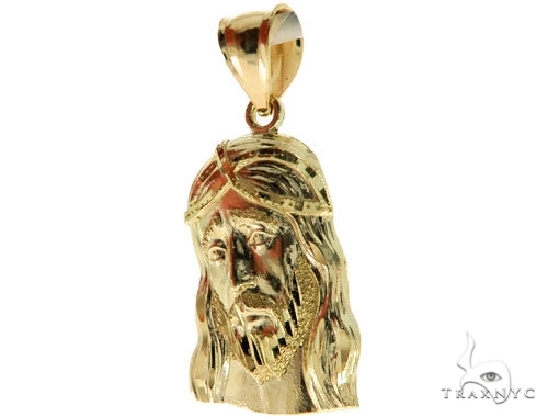 10K Gold Jesus Pendant S, photo 3 of 7