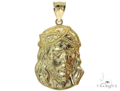 10K Gold Jesus Pendant S 57092 - Image 4