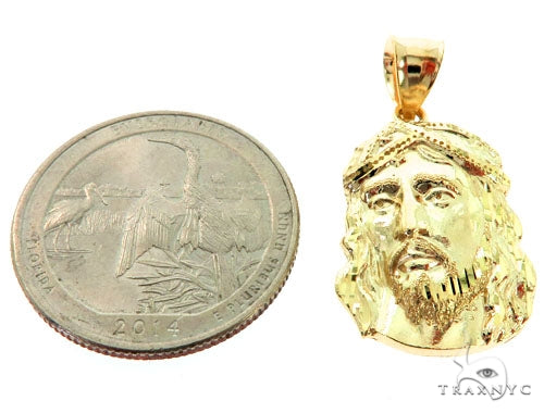 10K Gold Jesus Pendant S, photo 5 of 7