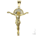 10K Gold Jesus Pendant L 57109 - Image 4