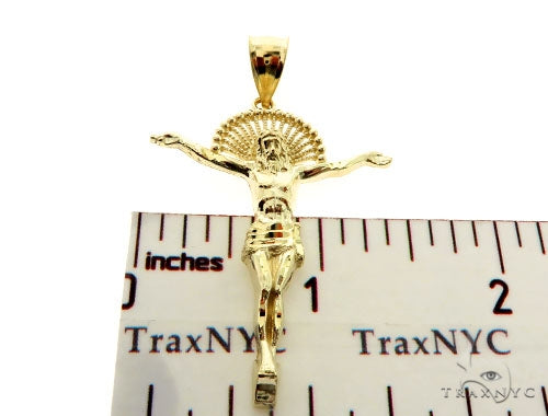 10K Gold Jesus Pendant L 57109 - Image 6