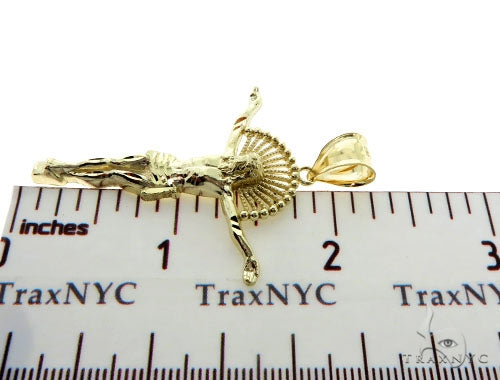 10K Gold Jesus Pendant L 57109 - Image 7