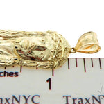 10K Yellow Gold Jesus Pendant L 57113 - Image 7