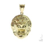 10K Gold Lion Head Pendant 56882 - Image 1