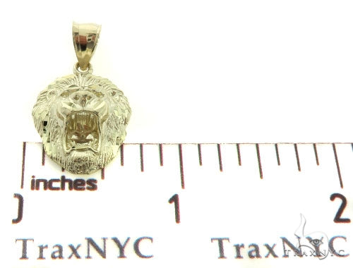 10K Gold Lion Head Pendant, photo 6 of 7