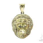 10K Gold Lion Head Pendant 56882 - Image 3