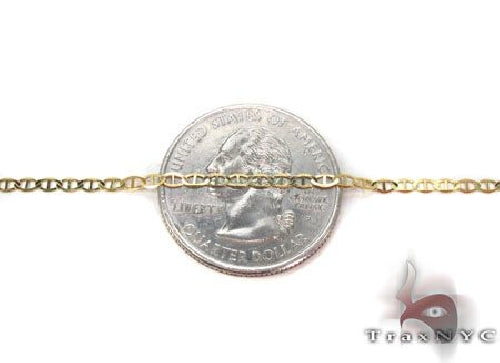 10K Yellow Gold Mariner Link Chain 26 Inches 2.3mm   63834 - Image 3