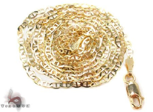 10K Yellow Gold Mariner Link Chain 26 Inches 2.3mm   63834 - Image 5