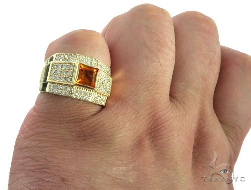 10K Yellow Gold Prong Diamond Band 63467 - Image 9